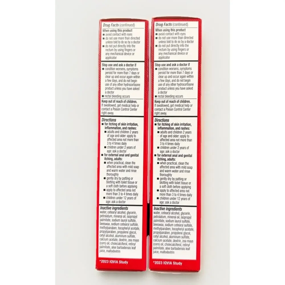 Cortizone 10 Max Strength Anti-Itch Cream 1oz Exp 12/2027 2 Pack Hydrocortisone